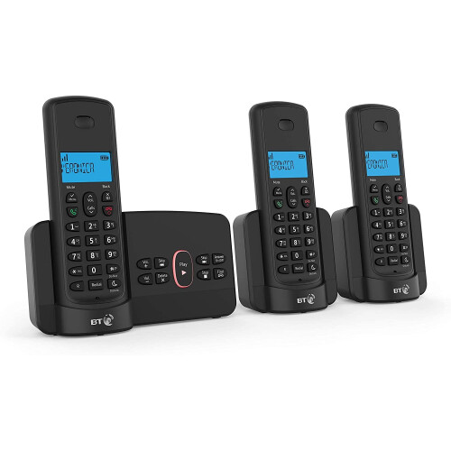British Telecom BT Home Phone with Nuisance Call Blocking and Answer Machine (Trio Handset Pack)