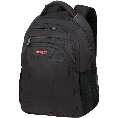 American Tourister Mochila - American Tourister - At Work - 15,6 polegadas - Preta / Laranja - Ergonômica e espaçosa