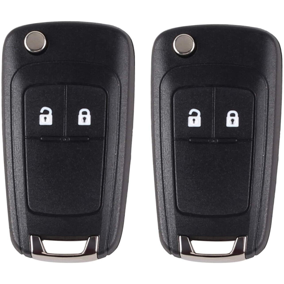Photos - Remote control Heart Horse 2 PCS 2 Buttons  Car Key Case Replacement Fob Compatible with Vauxhall Opel Buick Astra Insignia V