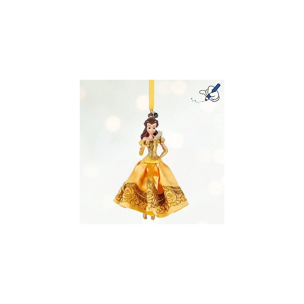 Au Beauty and The Beast, Belle Hanging Ornament, Official Disney