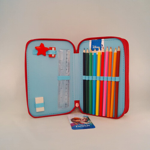 Disney Frozen Filled Pencil Case with 3 No. Compartments 2
