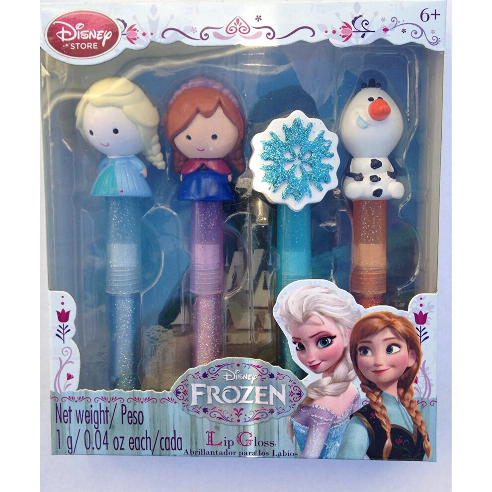 DISNEY STORE FROZEN ELSA OLAF ANNA LIP GLOSS MAKE UP LIPSTICK