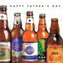 Bottled Beer Fan Happy Father's Day Greeting Card Fathers Day Cards