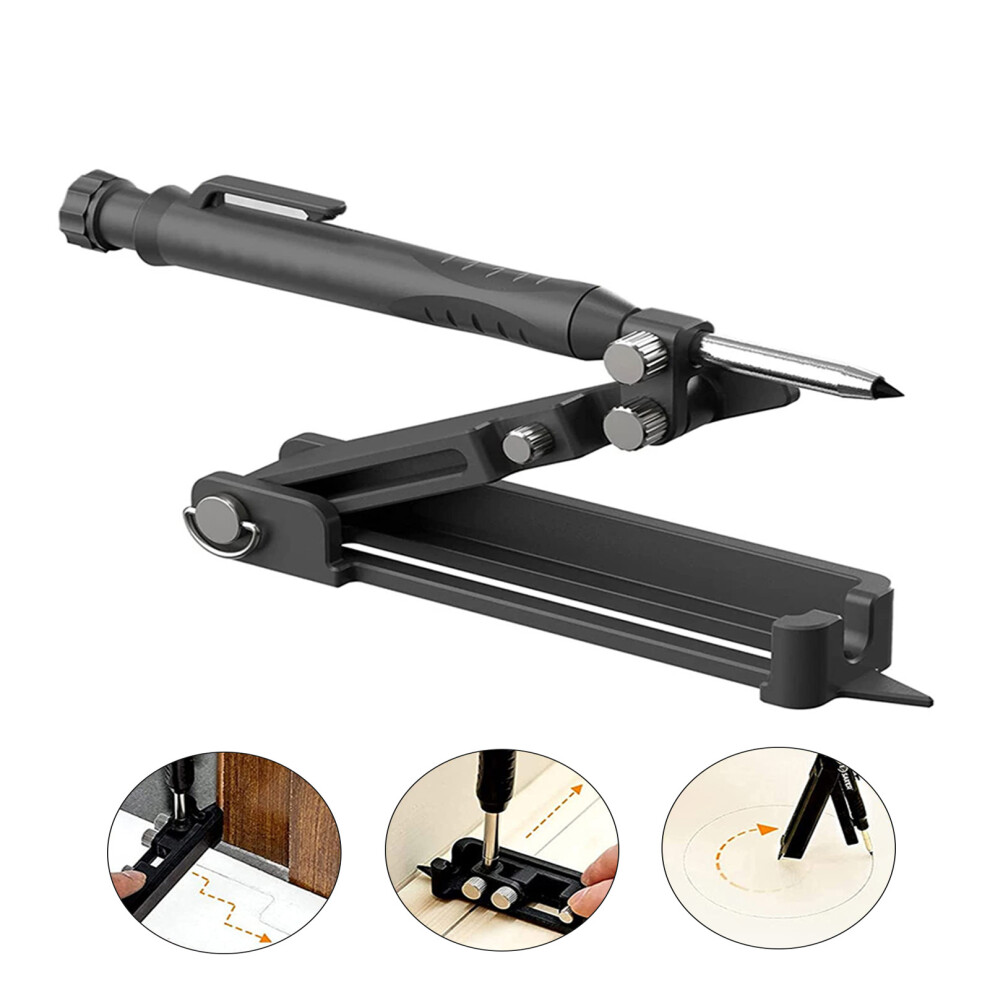 Zhike Black Multi-Function Scribing Tool- Construction Pencil- Scribe Tool Size 1.38