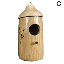 (C) New Wooden Hummingbird House,Wooden Swing Hummingbird Huts Nest,Hummingbird Swing Hummingbird Nest Wren Swallow Sparrow Hummingbird Finch Houses