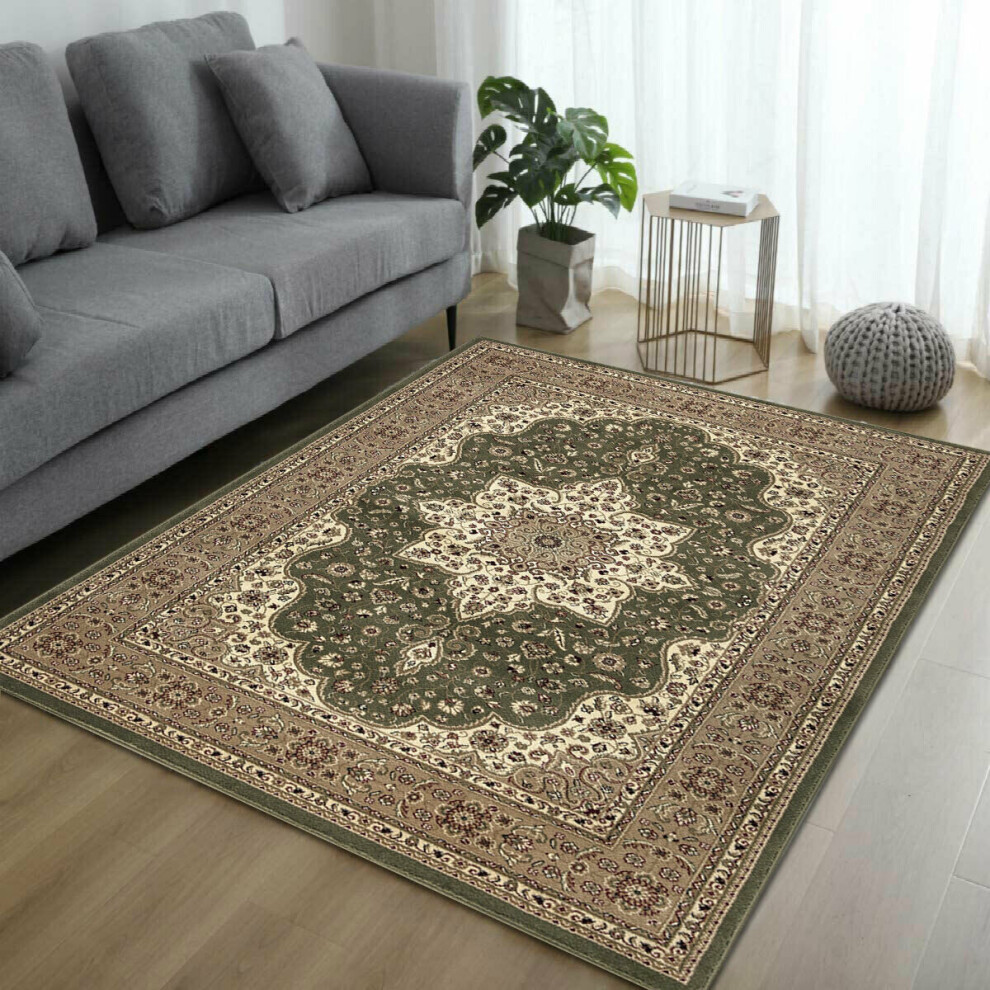 (Green, 80 x 300 cm) Luxury Vintage Style Classic ROME Traditional Rugs