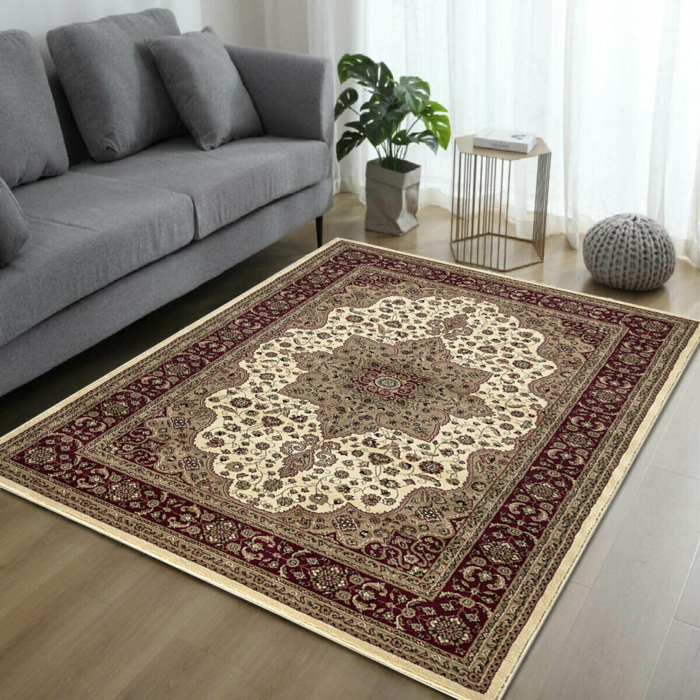 (Cream , 60 x 110 cm) Luxury Vintage Style Classic ROME Traditional Rugs