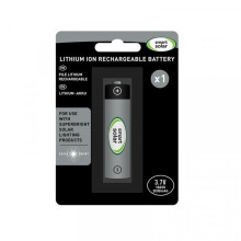 Smart Solar Rechargeable Super Bright Lithium ION 3.7V 2000mAh Battery Light