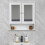 (Mirrored Double Door Cabinet) Anika Wall Mounted Bathroom Cabinets 1