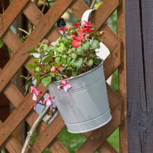 Smart Garden 6'' Ivory Fence & Balcony Hanging Pot