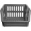 Silver Set of 3 Plastic Stacking Storage Basket Stackable Rack 18cm 3