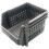 Silver Set of 3 Plastic Stacking Storage Basket Stackable Rack 18cm 2