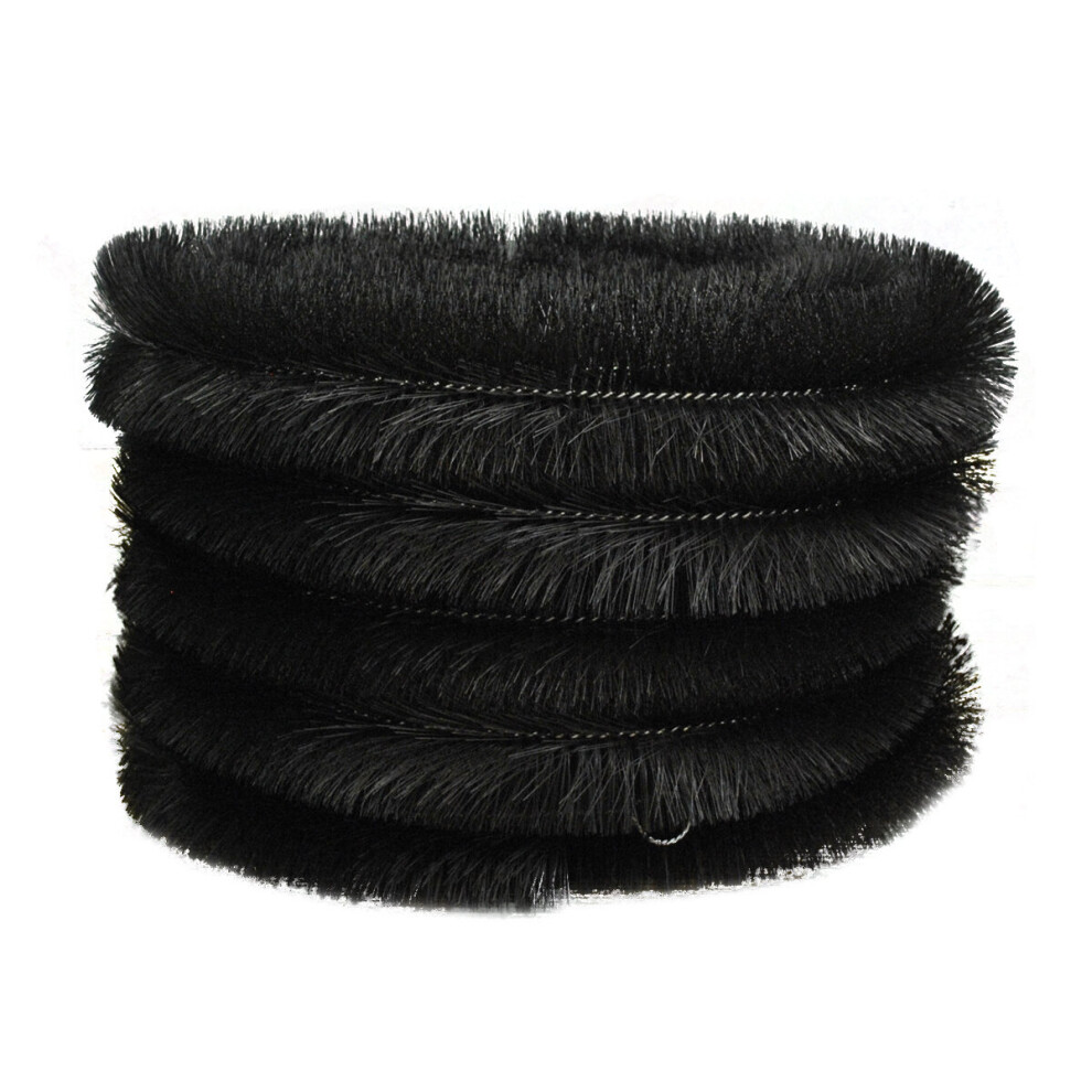 Set of 5 Black Gutter Brush Leaf & Moss Guard (4m)