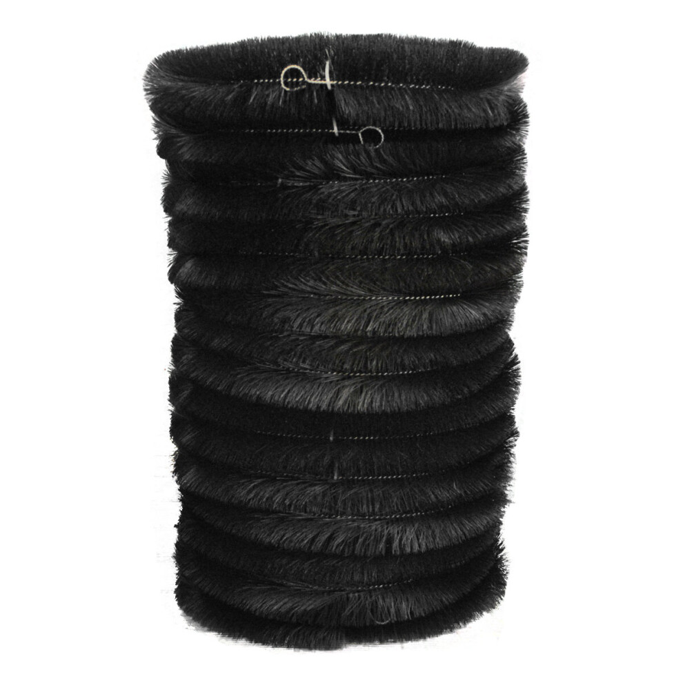 Set of 15 Black Gutter Brush Leaf & Moss Guard (4m)