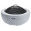 60cm Light Grey Concrete Round Pit Bowl Charcoal and Wood Burning Fire 3