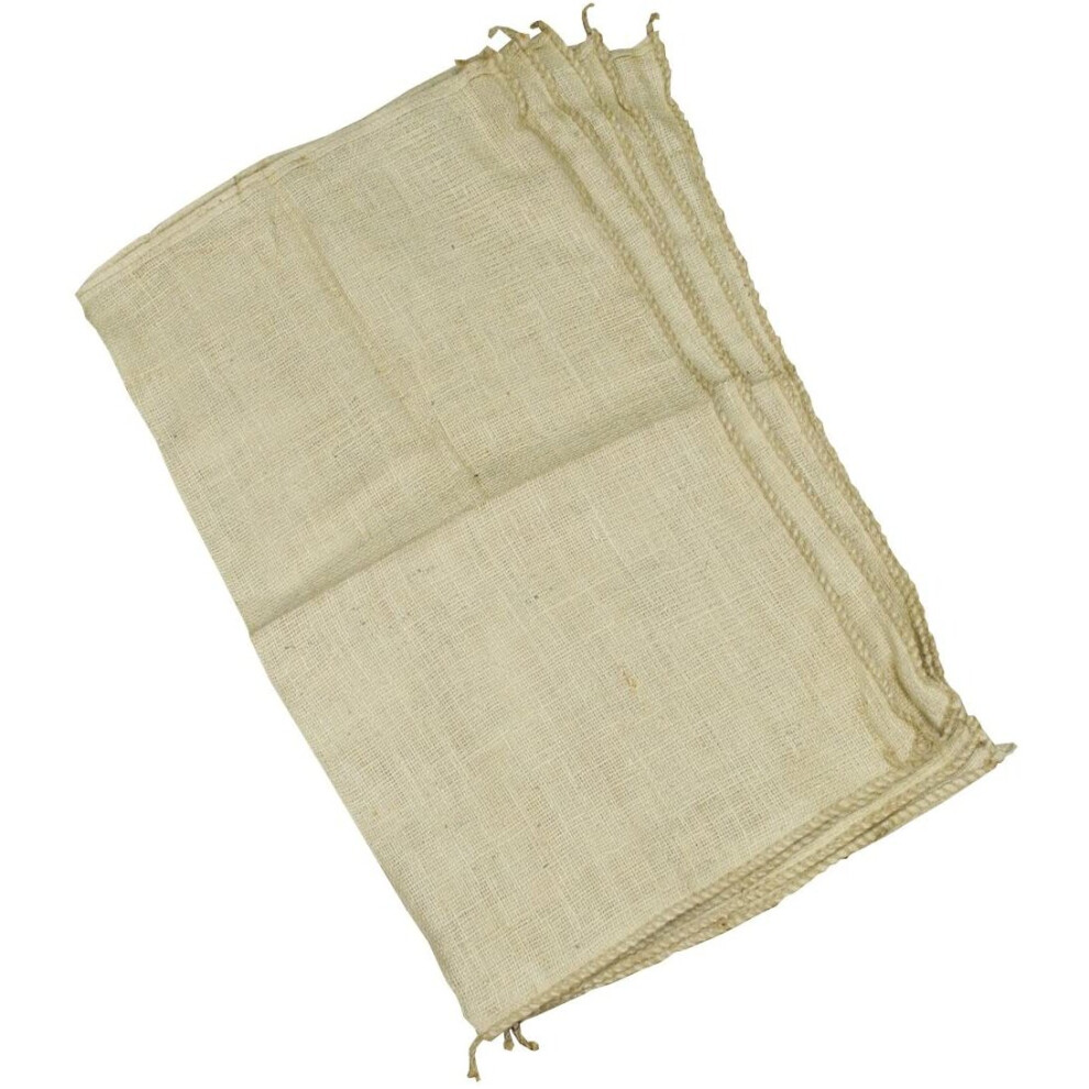 Pack of 5 Large Hessian Jute Potato Storage Sacks