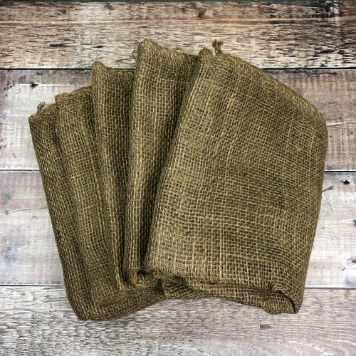 Selections Pack of 5 Large Hessian Jute Potato Storage Sacks 1