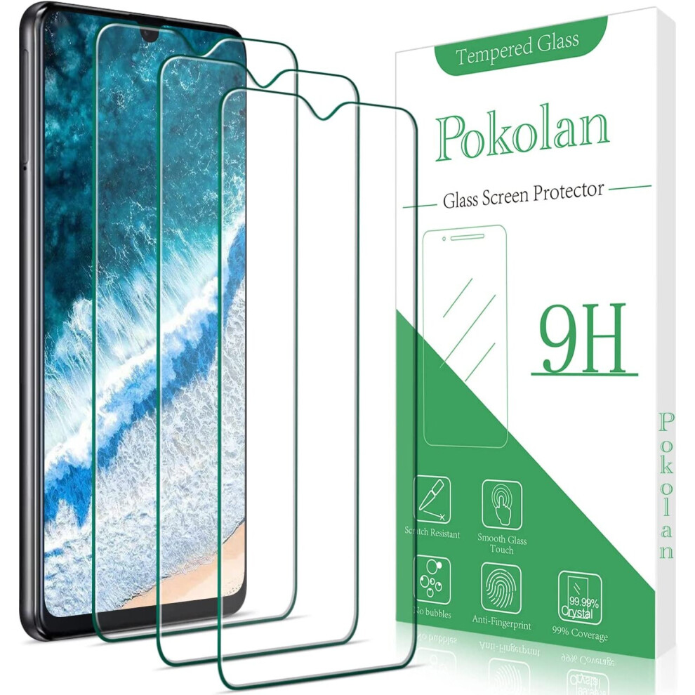 [3 Pack] Pokolan Screen Protector Compatible For Samsung Galaxy A32 4G, A22 4G, M22, A31 Tempered Glass Film, Ultra Hd, 9H... 5059648535431