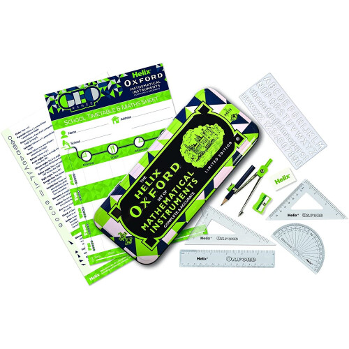 Helix Oxford Geo Maths Set - Green 1