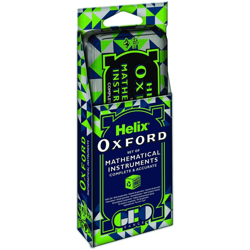 Helix Oxford Geo Maths Set - Green