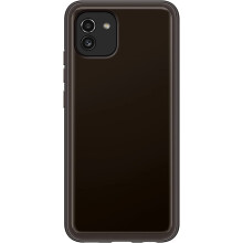 Samsung Galaxy A03 Soft Clear Cover Black - EF-QA036TBEGEU