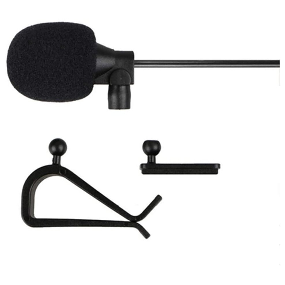 LINHUIPAD Kenwood Car Stereo Microphone 3.5mm External Mic Compatible for Boss Corehan Power Acoustik JVC Sony Jensen Alpine Car Stereo CD DVD Player
