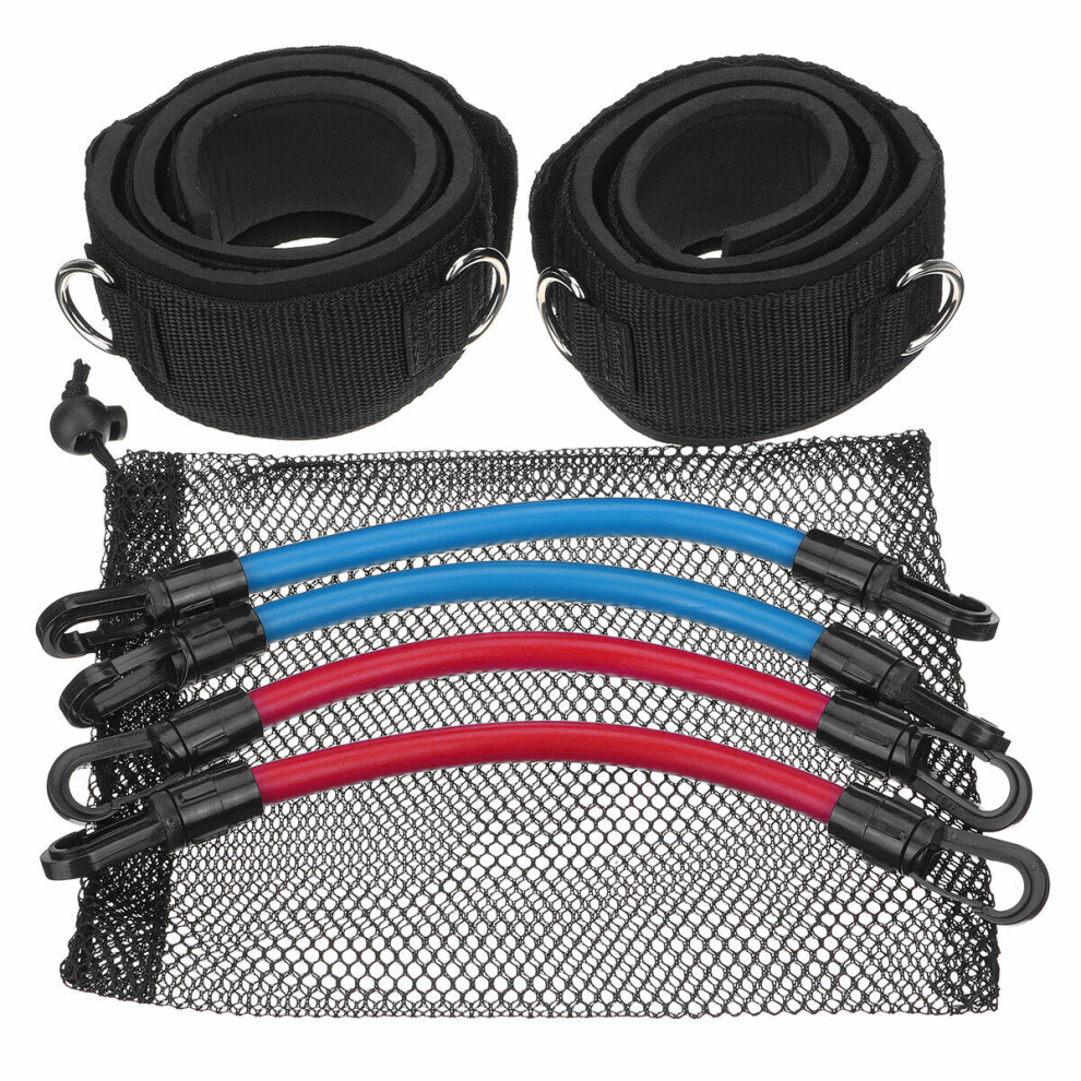 (A) 15/20/25/30/80/90/100lb Multi-function Leg Resistance Bands Home Fitness Strength Training Pilates Flexbands