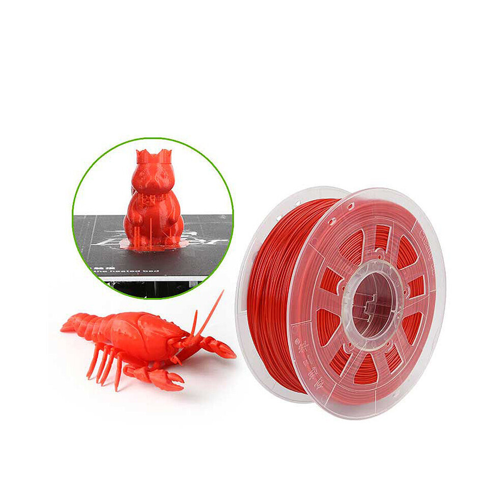 (Red) PLA Filament For 3D Printer, White/Black/Yellow/Blue/Red 1.75mm