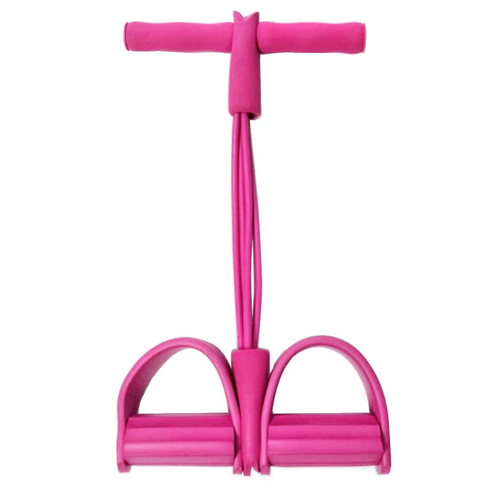 Greenzech (Pink) Fitness Pull Rope Bodybuilding Tension Elastic Pedal Exercise Resistance Band Pink