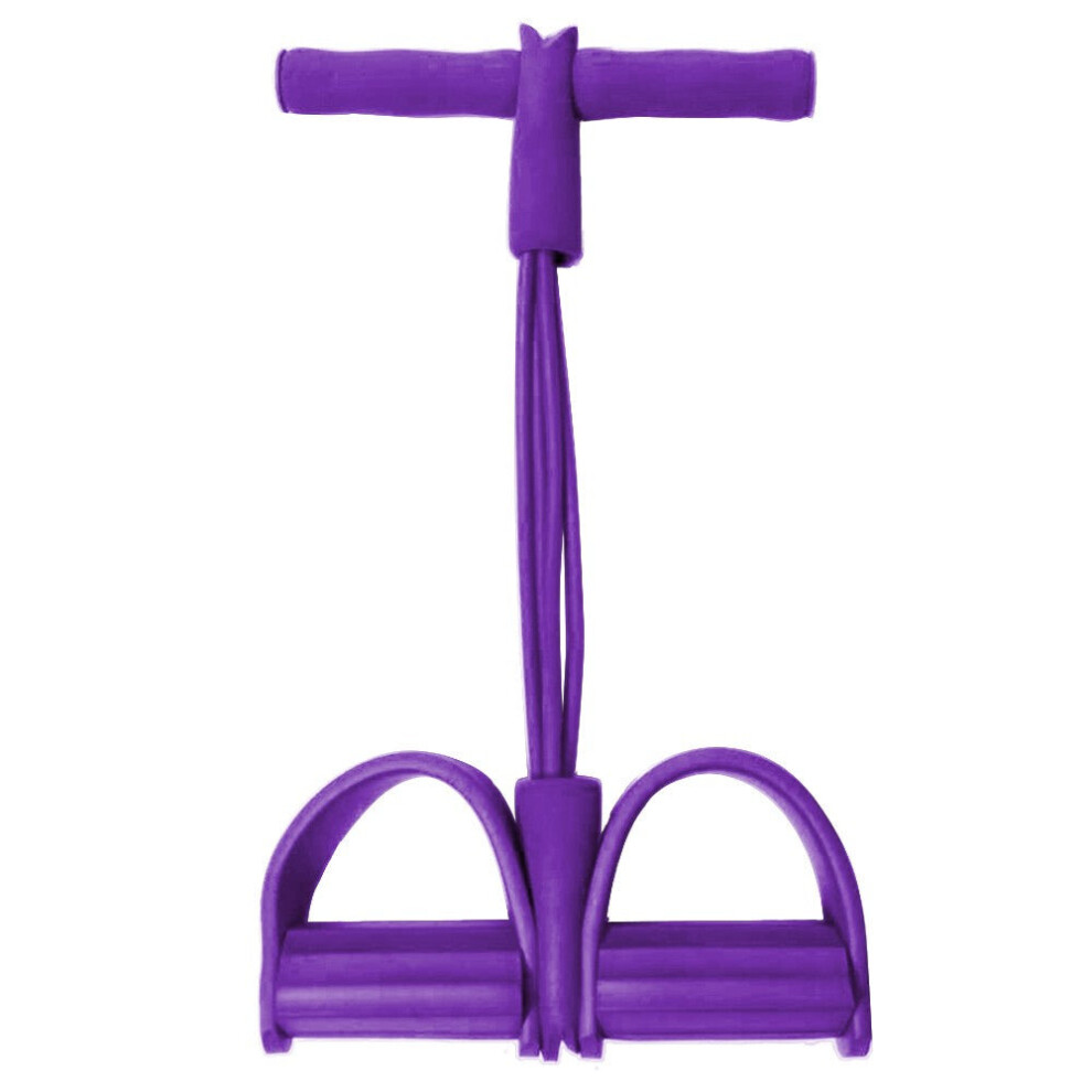 Greenzech (Purple) Fitness Pull Rope Bodybuilding Tension Elastic Pedal Exercise Resistance Band Purple