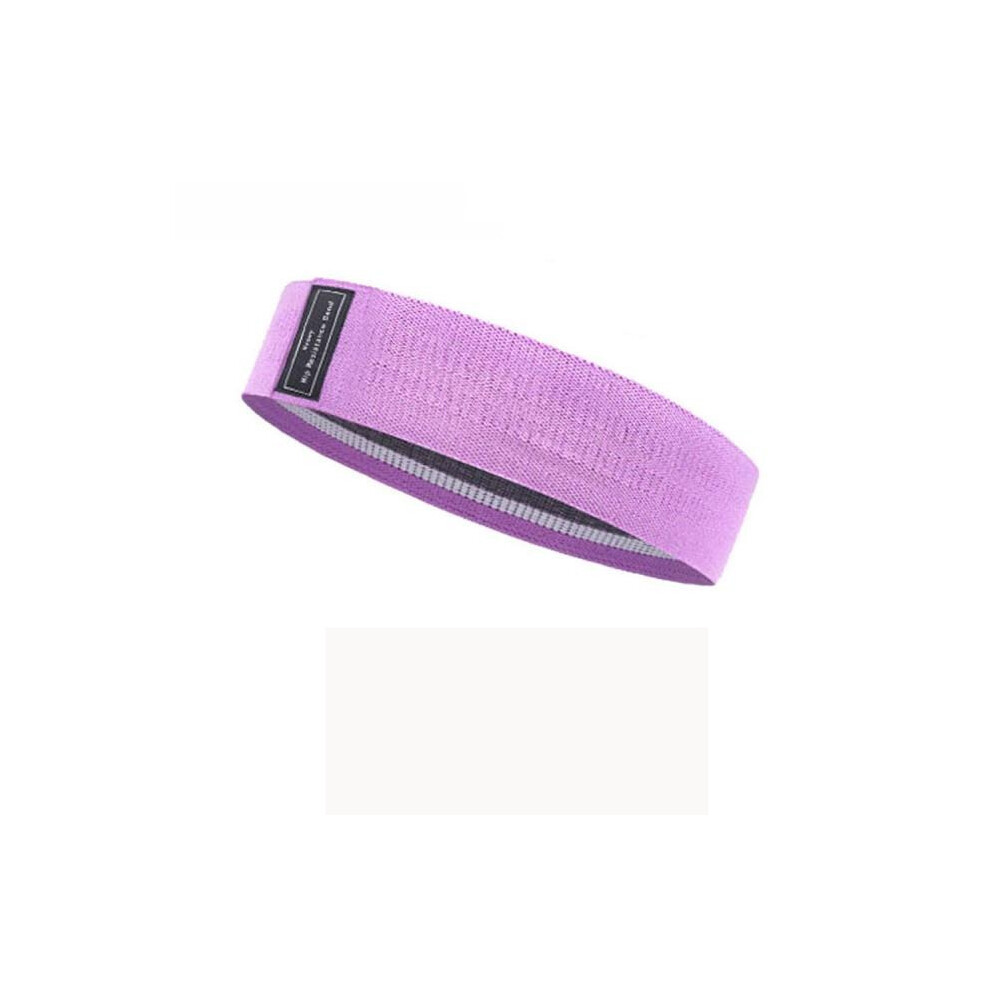 (Purple, 150LBS) Durable Hip Circle Anti Slip Elastic Rubber Band Yoga Belts Gym Fitness Exercise Lifting Resistance