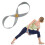 (Black) Stretch Yoga Strap 12
