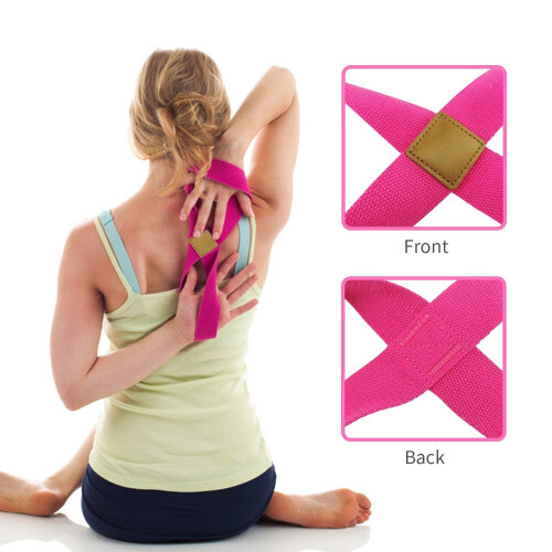 (Black) Stretch Yoga Strap 2