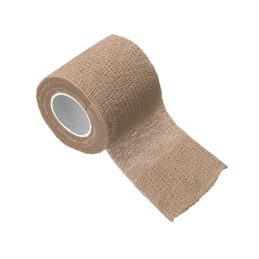 (Skin Color) 450x5cm Waterproof First Aid Self-Adhesive Elastic Bandage Muscle Care Gauze Tape