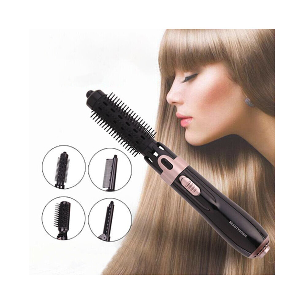 Multifunctional Hot Air Comb Four-in-one Negative Ion Wet And Dry Hair Dryer Hair Straightener Hair Curler Hair Dryer Comb