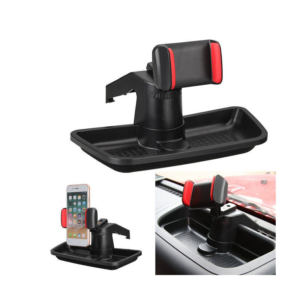 Universal 360 Degree Rotation Car Dashboard Phone Holder Stand with Storage Box