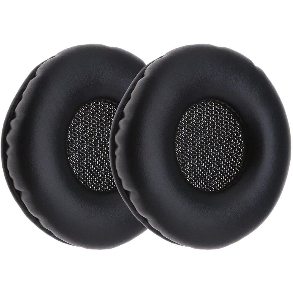 Ecsing 1 Pair Ear Pads Earmuffs Leather Memory Foam Replacement Ear Cushions Compatible With Akg K518 K518dj K81 K518le Headset Black