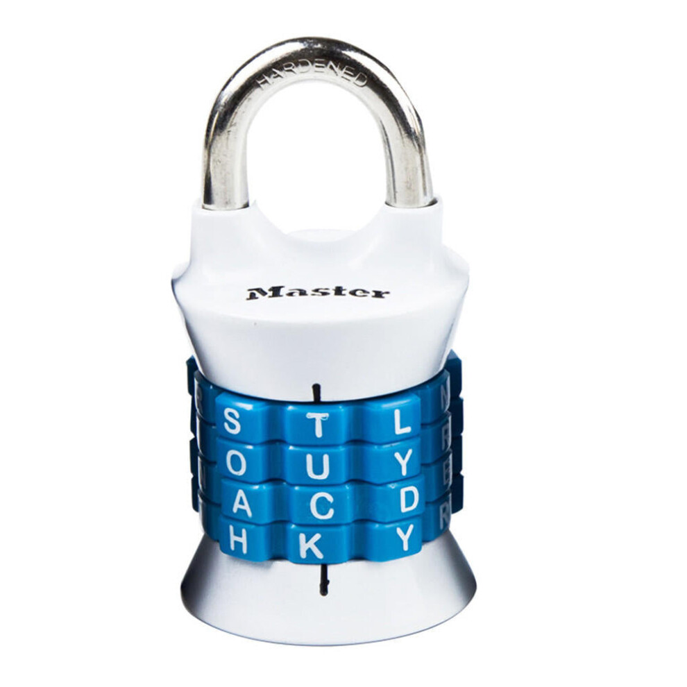 (Light Blue) Digit/Letters Combination Password Lock Alloy Steel Security Padlock Cabinet Luggage Coded Lock