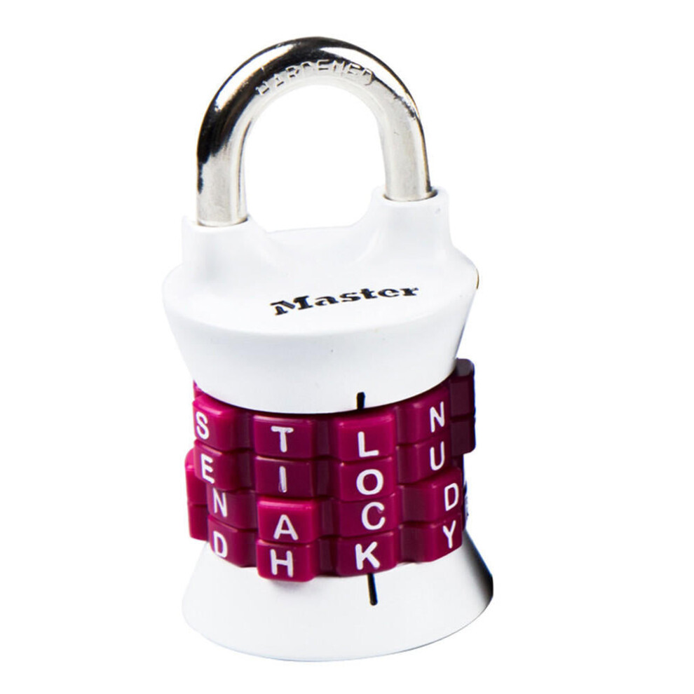 (Red) Digit/Letters Combination Password Lock Alloy Steel Security Padlock Cabinet Luggage Coded Lock