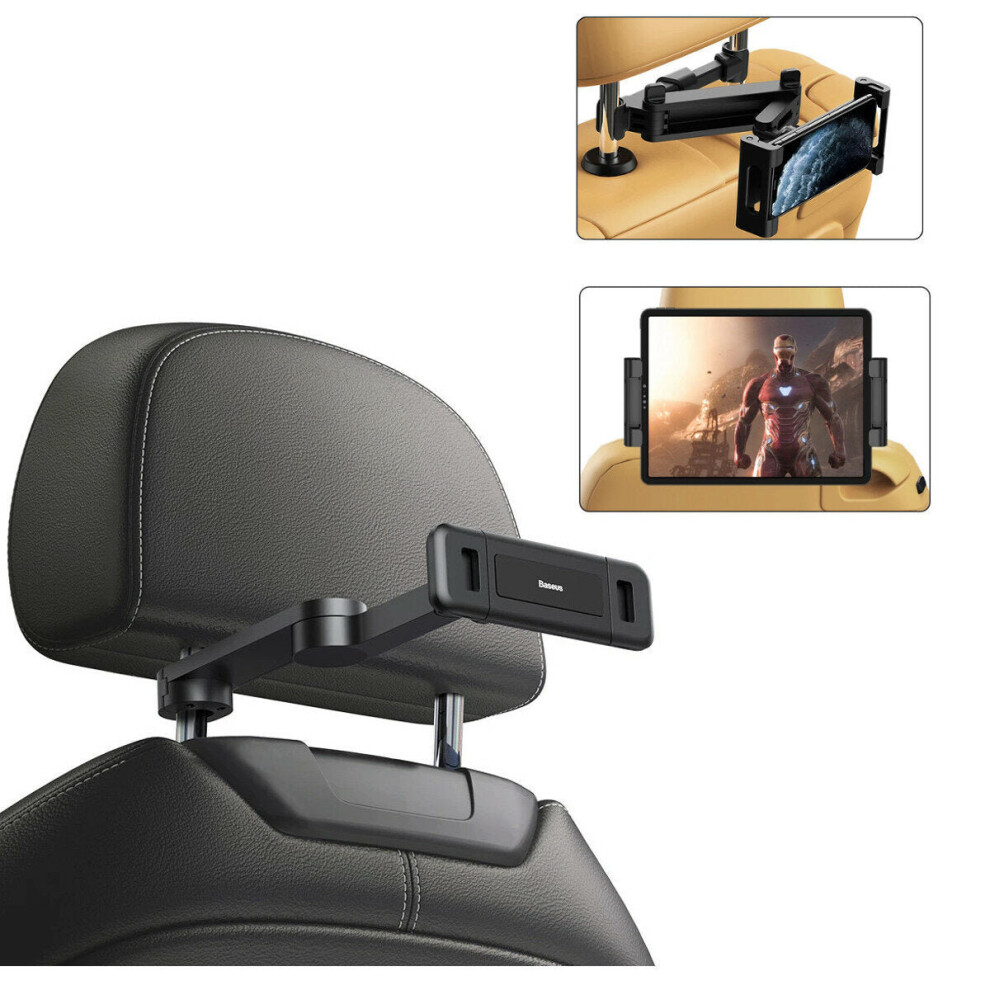 Car Back Seat Headrest Holder for 4.7-12.3inch Phone Pad Tablet