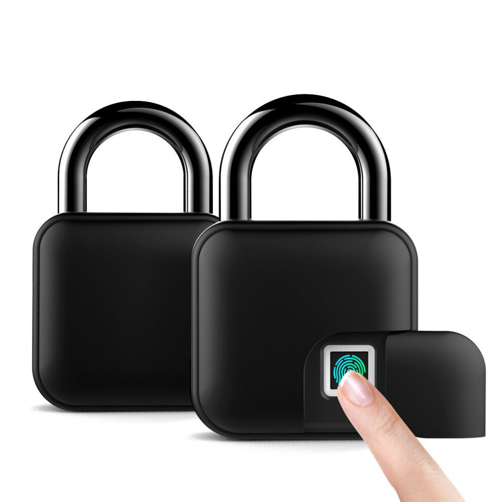 Smart Fingerprint Padlock IP65 Waterproof Anti-Theft Security Door, Luggage, Bicycle Lock