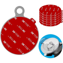Anteel Dashboard Pad Mounting Disk Sticky Adhesive Replacement Kit, 6pcs 3.15"(80mm) Circle Heat Resistant Double-Sided Stickers for Suction Cup Car