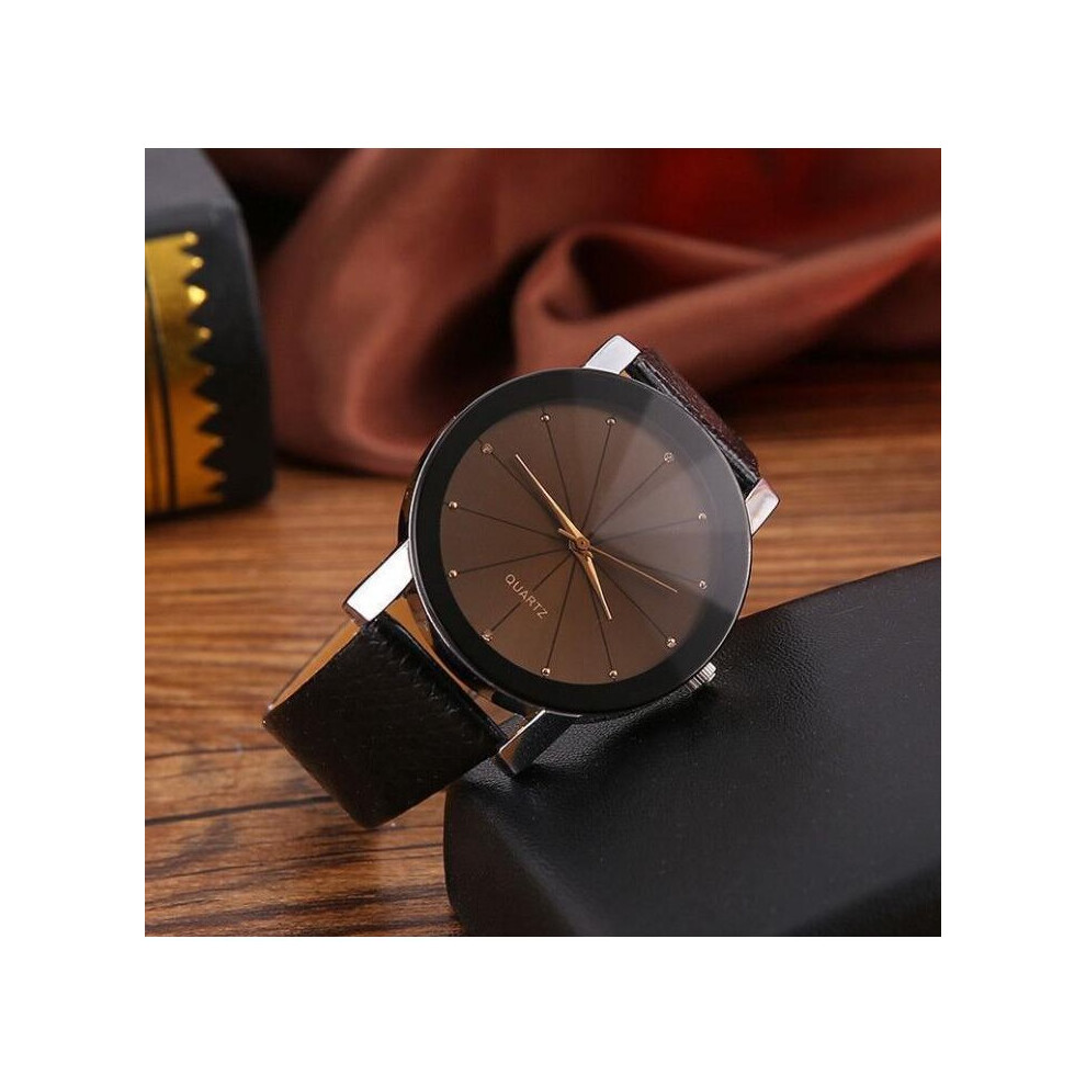 (Brown, Woman) Fashion Quartz Watches Leisure Lovers Watches Men's Ladies Student Watches-image-OPC-P8ZTNJR-NEW