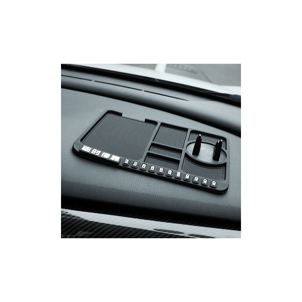 (Black) Car Mobile Phone Holder Non Slip Dashboard Mount Mat Anti Skid Pad Ks Grip Stand Black 079508164118