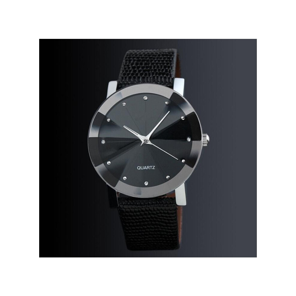 (Black, Woman) Fashion Quartz Watches Leisure Lovers Watches Men's Ladies Student Watches