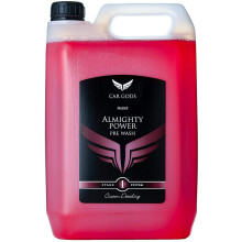 Car Gods Pre Wash Paint Treatment Cleaner Contaminants Remover 5L - REFILL PACK - Pre-Wash Shampoo Auto Detailing Removes Loose Dirt Road Grime Bug