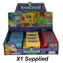 Zomling In The Town Series 4 Crazy School Bus Miniture Figure