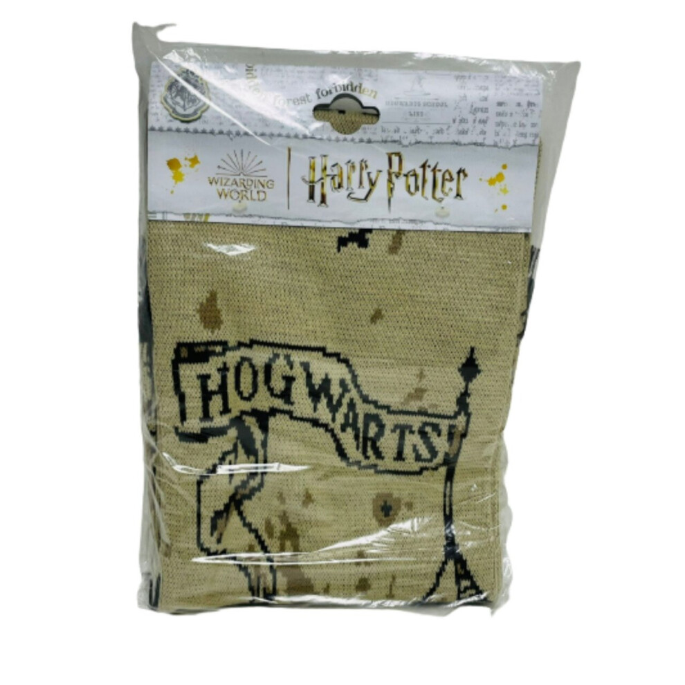 (Marauder's Map Scarf) Harry Potter Hogwarts All House Scarf Knit Wool