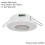 Loops Recessed Ceiling PIR Sensor - 360 Degree Detection - 8 Metre Range 2