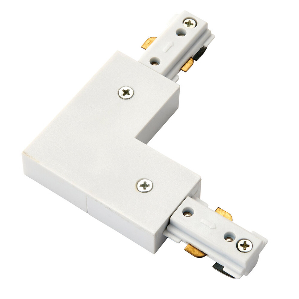 Loops Commercial Track L Corner Connector - 107Mm X 107Mm - Abs Light/White